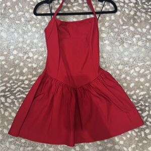 Red Halter Dress